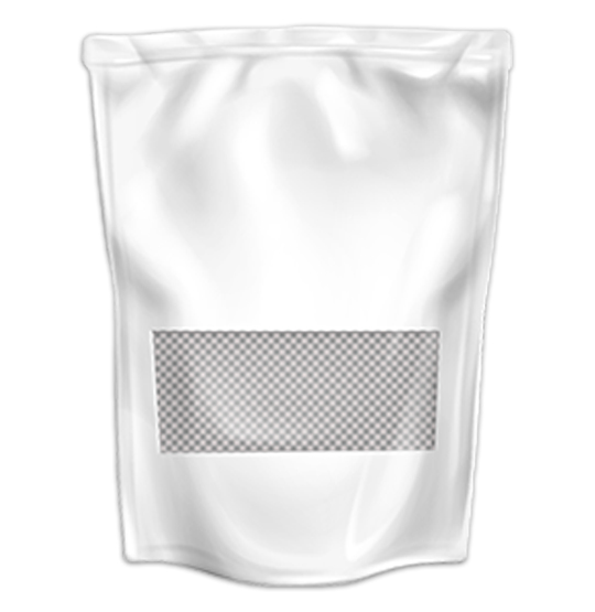 Beyaz Kraft Pencereli Doypack 11x18.5 , 100 gr 